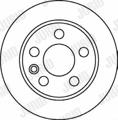 Bremsscheibe Hinterachse Jurid 562057JC Bremsscheibe Hinterachse Jurid 562057JC von Jurid