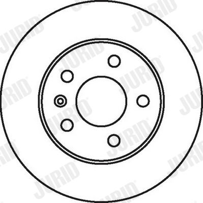 Bremsscheibe Hinterachse Jurid 562072JC Bremsscheibe Hinterachse Jurid 562072JC von Jurid