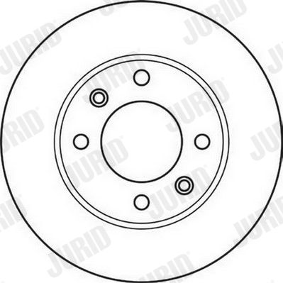 Bremsscheibe Hinterachse Jurid 562130JC Bremsscheibe Hinterachse Jurid 562130JC von Jurid