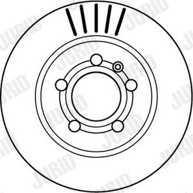 Bremsscheibe Hinterachse Jurid 562133JC Bremsscheibe Hinterachse Jurid 562133JC von Jurid