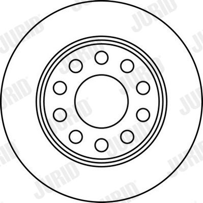 Bremsscheibe Hinterachse Jurid 562191JC Bremsscheibe Hinterachse Jurid 562191JC von Jurid
