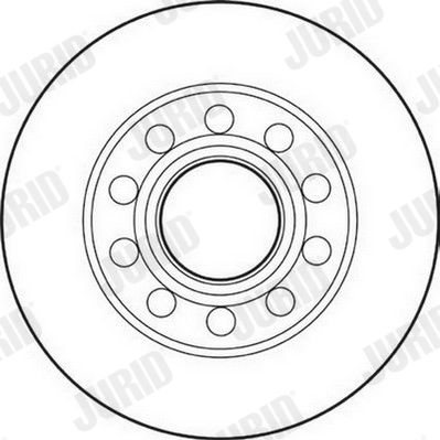 Bremsscheibe Hinterachse Jurid 562192JC Bremsscheibe Hinterachse Jurid 562192JC von Jurid