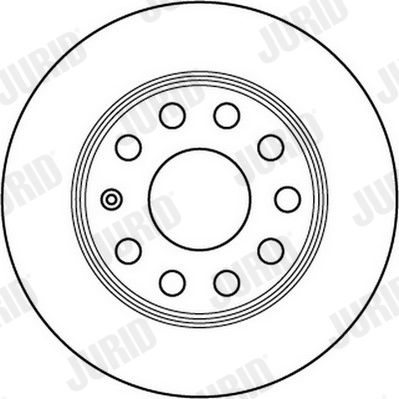 Bremsscheibe Hinterachse Jurid 562236JC von Jurid