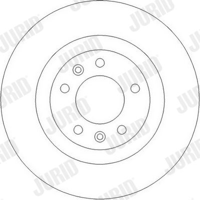Bremsscheibe Hinterachse Jurid 562253JC Bremsscheibe Hinterachse Jurid 562253JC von Jurid