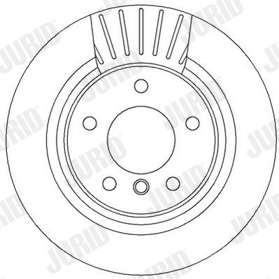 Bremsscheibe Hinterachse Jurid 562316JC Bremsscheibe Hinterachse Jurid 562316JC von Jurid