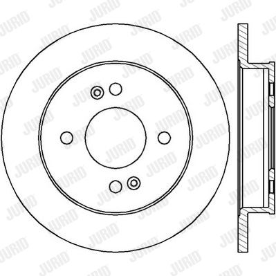 Bremsscheibe Hinterachse Jurid 562429JC von Jurid