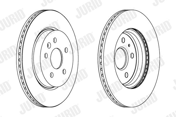 Bremsscheibe Hinterachse Jurid 562463JC von Jurid