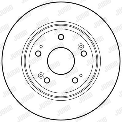 Bremsscheibe Hinterachse Jurid 562687JC von Jurid