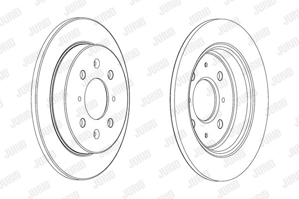 Bremsscheibe Hinterachse Jurid 562851JC von Jurid