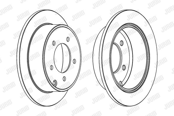 Bremsscheibe Hinterachse Jurid 562857JC von Jurid