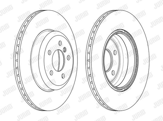 Bremsscheibe Hinterachse Jurid 563134JC von Jurid