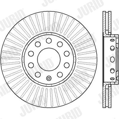 Bremsscheibe Vorderachse Jurid 561548JC Bremsscheibe Vorderachse Jurid 561548JC von Jurid