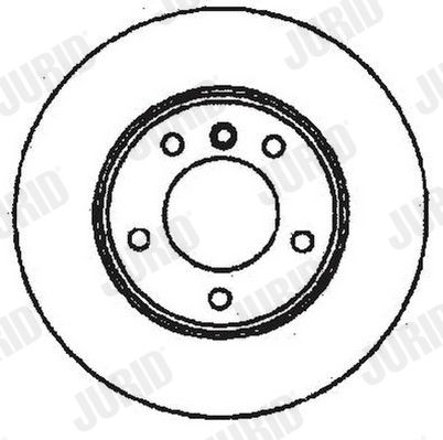 Bremsscheibe Vorderachse Jurid 561551JC von Jurid