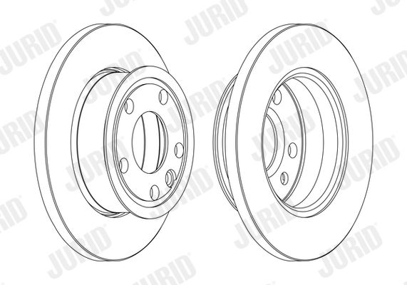 Bremsscheibe Vorderachse Jurid 561609JC Bremsscheibe Vorderachse Jurid 561609JC von Jurid
