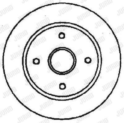 Bremsscheibe Vorderachse Jurid 561678JC Bremsscheibe Vorderachse Jurid 561678JC von Jurid
