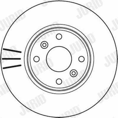 Bremsscheibe Vorderachse Jurid 562103JC Bremsscheibe Vorderachse Jurid 562103JC von Jurid