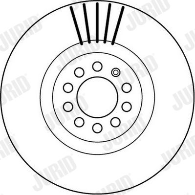 Bremsscheibe Vorderachse Jurid 562132JC Bremsscheibe Vorderachse Jurid 562132JC von Jurid