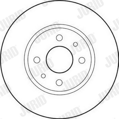 Bremsscheibe Vorderachse Jurid 562178JC von Jurid
