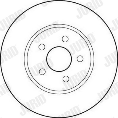 Bremsscheibe Vorderachse Jurid 562180JC Bremsscheibe Vorderachse Jurid 562180JC von Jurid