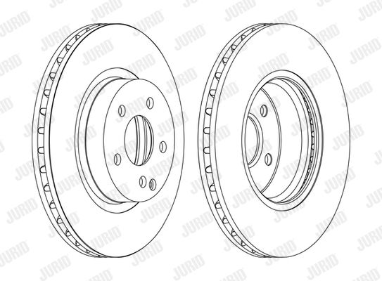 Bremsscheibe Vorderachse Jurid 562386JC-1 von Jurid