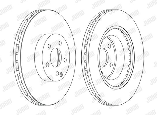 Bremsscheibe Vorderachse Jurid 562396JC-1 von Jurid