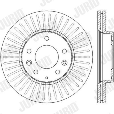 Bremsscheibe Vorderachse Jurid 562449JC Bremsscheibe Vorderachse Jurid 562449JC von Jurid