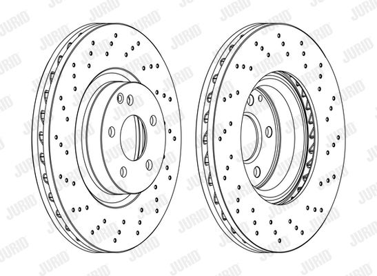 Bremsscheibe Vorderachse Jurid 562567JC-1 von Jurid