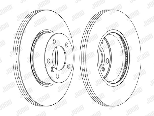 Bremsscheibe Vorderachse Jurid 562618JC-1 Bremsscheibe Vorderachse Jurid 562618JC-1 von Jurid