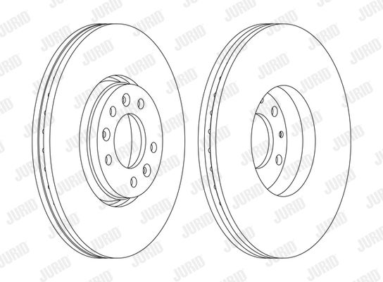 Bremsscheibe Vorderachse Jurid 562622JC-1 Bremsscheibe Vorderachse Jurid 562622JC-1 von Jurid