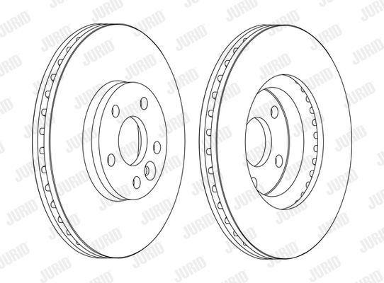 Bremsscheibe Vorderachse Jurid 562628JC-1 von Jurid