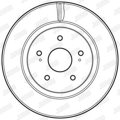Bremsscheibe Vorderachse Jurid 562632JC von Jurid