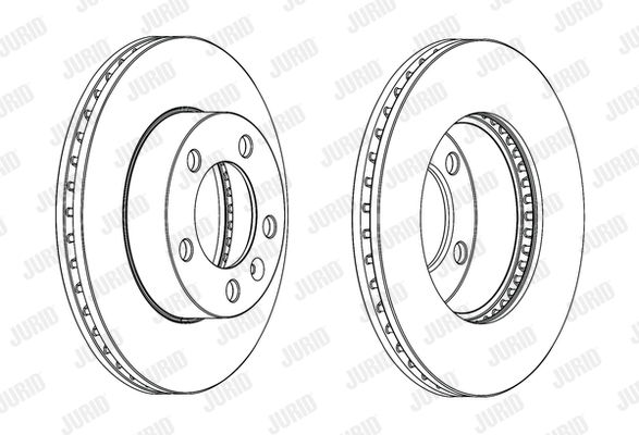 Bremsscheibe Vorderachse Jurid 562713JC-1 von Jurid