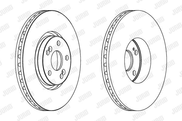 Bremsscheibe Vorderachse Jurid 563025JC-1 Bremsscheibe Vorderachse Jurid 563025JC-1 von Jurid