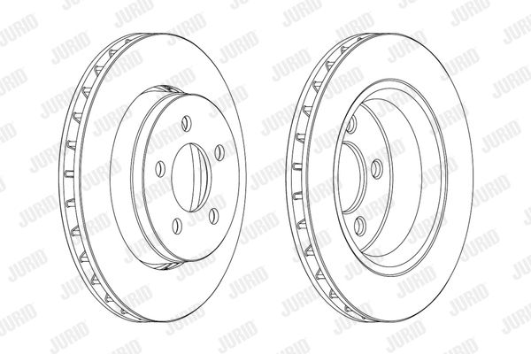 Bremsscheibe Vorderachse Jurid 563041JC von Jurid