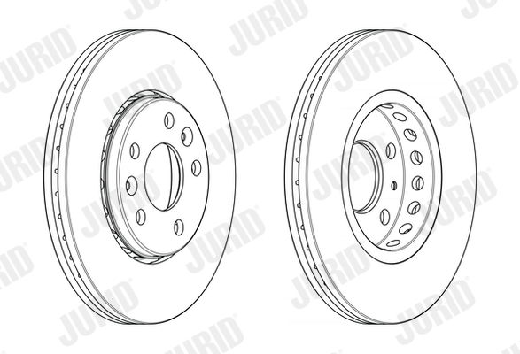 Bremsscheibe Vorderachse Jurid 563158JC Bremsscheibe Vorderachse Jurid 563158JC von Jurid
