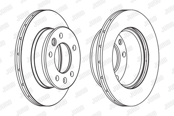 Bremsscheibe Vorderachse Jurid 569122J von Jurid