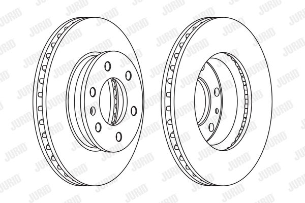 Bremsscheibe Vorderachse Jurid 569136J von Jurid