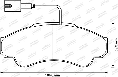 Jurid 573114J Bremsbelagsatz, Scheibenbremse - (4-teilig) von Jurid