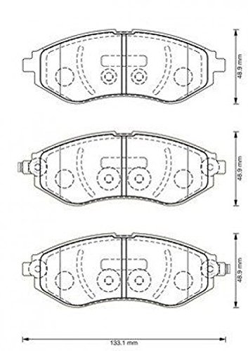 Jurid 573371J Bremsbelagsatz, Scheibenbremse von Jurid