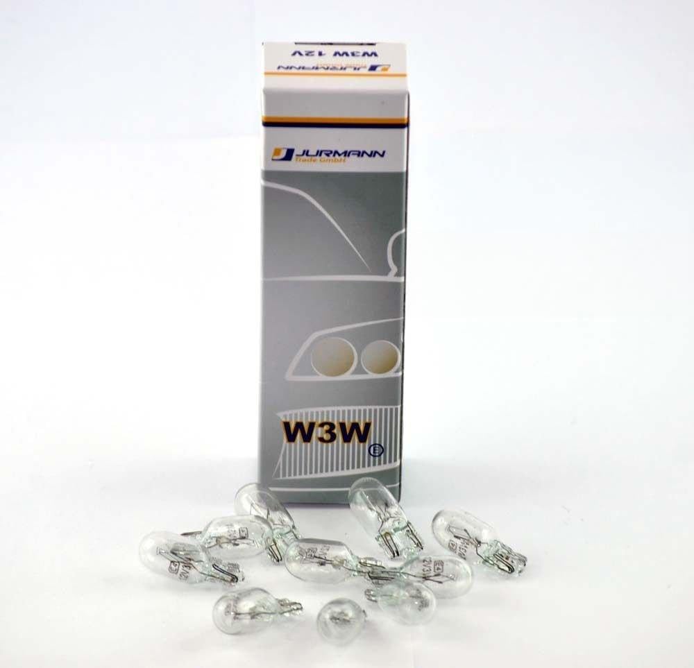 - 10 Stück - W3W - W2.1x9.5d - T10 12V 3W KFZ Beleuchtung -CLEAR - Glühlampe, Glassockellampe, Glühbirne, Soffitte, Autolampen, Lese-leuchte, Blinkerlampe, Innenbeleuchtung, Dachbeleuchtung. - 10 Stück - W3W - W2.1x9.5d - T10 12V 3W KFZ Beleuchtung -CLEAR - Glühlampe, Glassockellampe, Glühbirne, Soffitte, Autolampen, Lese-leuchte, Blinkerlampe, Innenbeleuchtung, Dachbeleuchtung. von Jurmann Trade GmbH