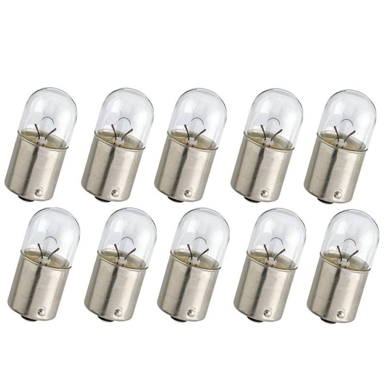 10x Jurmann R10W 12V Original Long Life Halogen Ersatz Birne für Hecklicht Parklicht Rückfahrlicht Blinker - E-geprüft von Jurmann Trade