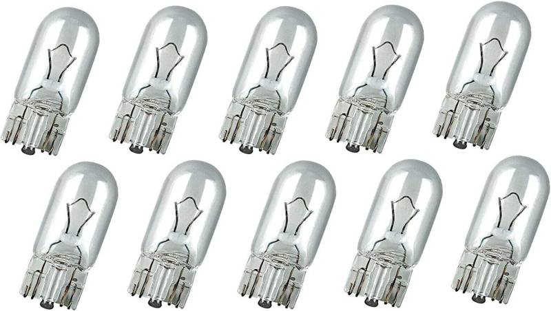 10x Jurmann W5W 12V Original Long Life Halogen Ersatz Birne für Standlicht Positionslicht Bremslicht Hecklicht Innenlicht - E-geprüft von Jurmann Trade