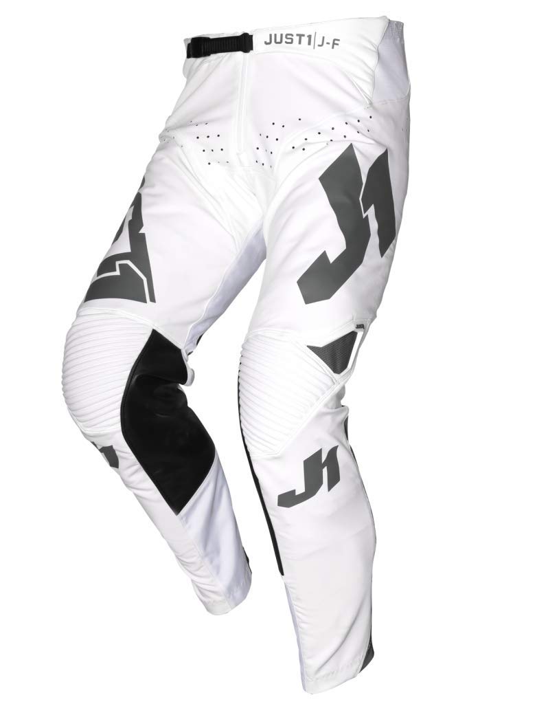 Just 1 Helmets J-FLEX PANTS Aria White - Grey - TG 32 32 Weiß/Grau von Just 1 Helmets