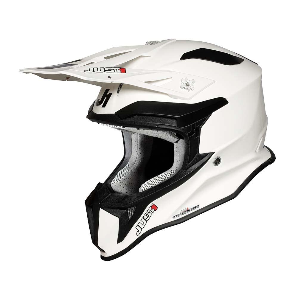 Just1 J18 Solid White Gloss L von Just 1 Helmets