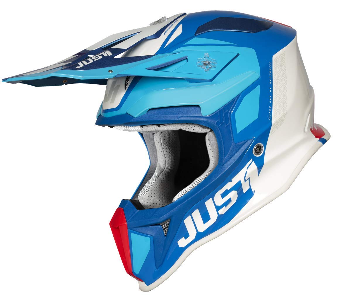 JUST1 Helmet J18 Pulsar Blau-Rot-Weiß 54-XS von Just