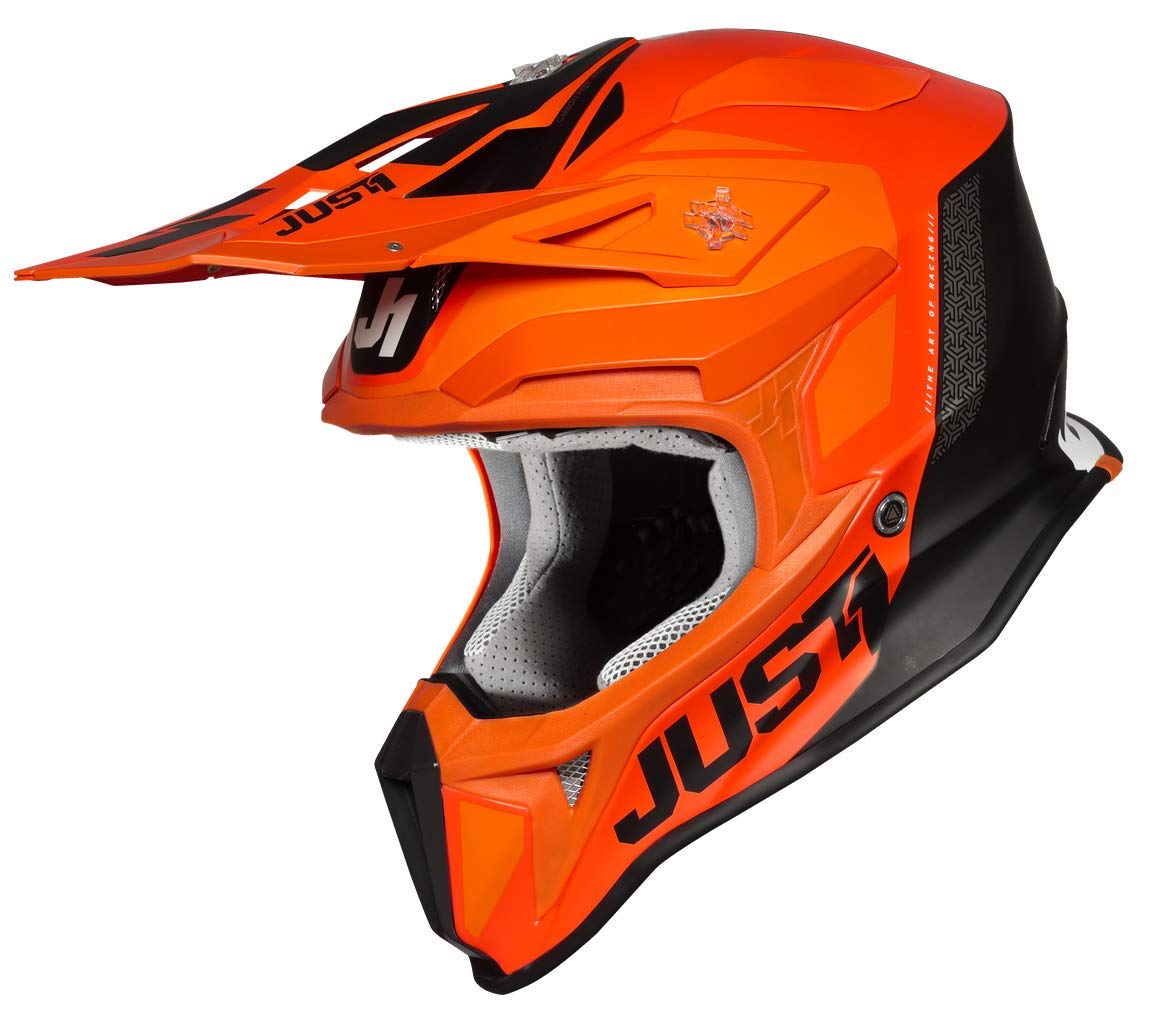 JUST1 Helmet J18 Pulsar Orange-Weiß-Schwarz 54-XS von Just