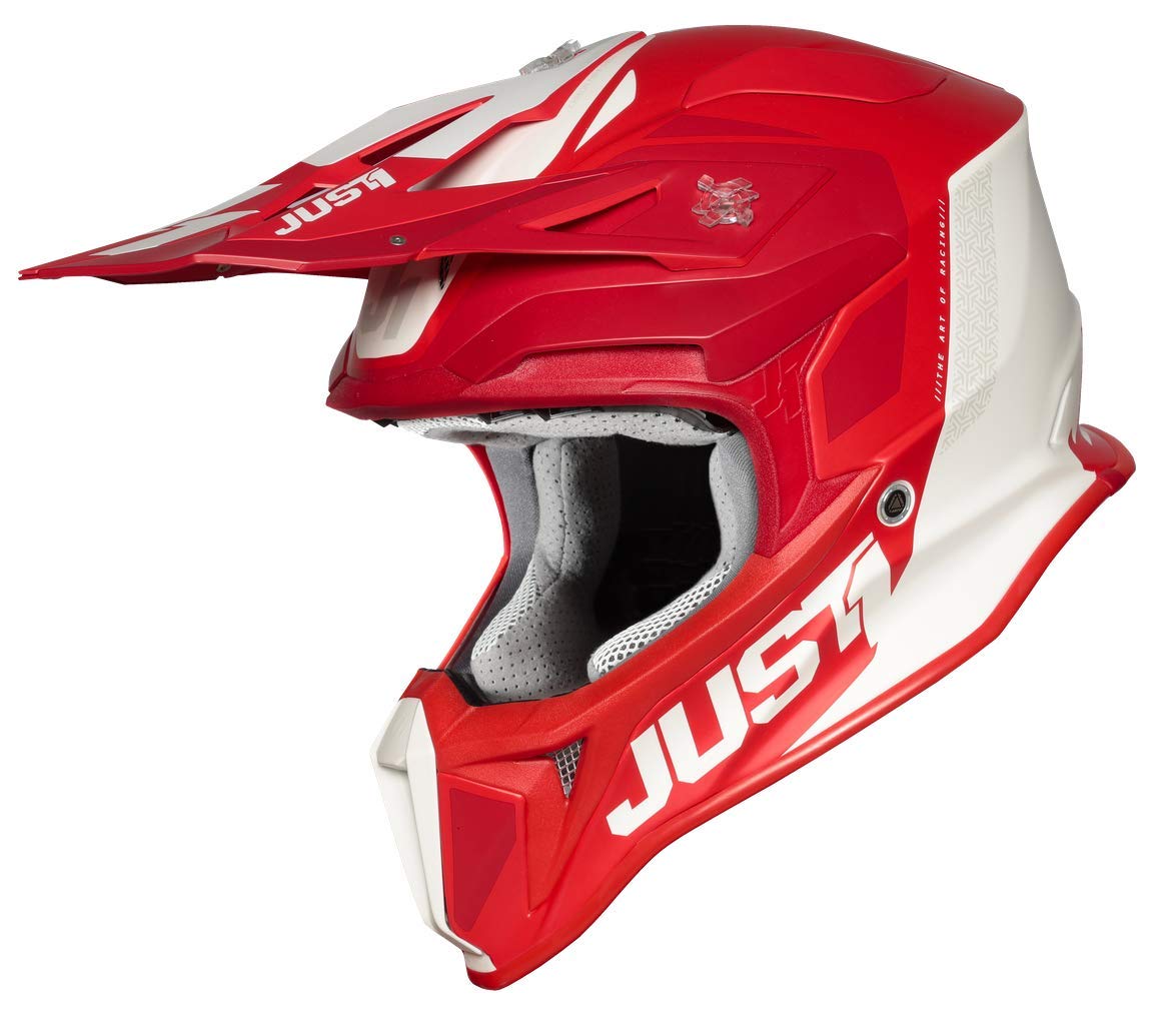 JUST1 Helmet J18 Pulsar Red-White 54-XS von Just