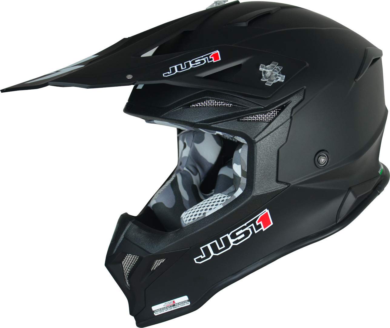 JUST1 Helmet J39 Solid Matt Schwarz 56-S von Just 1