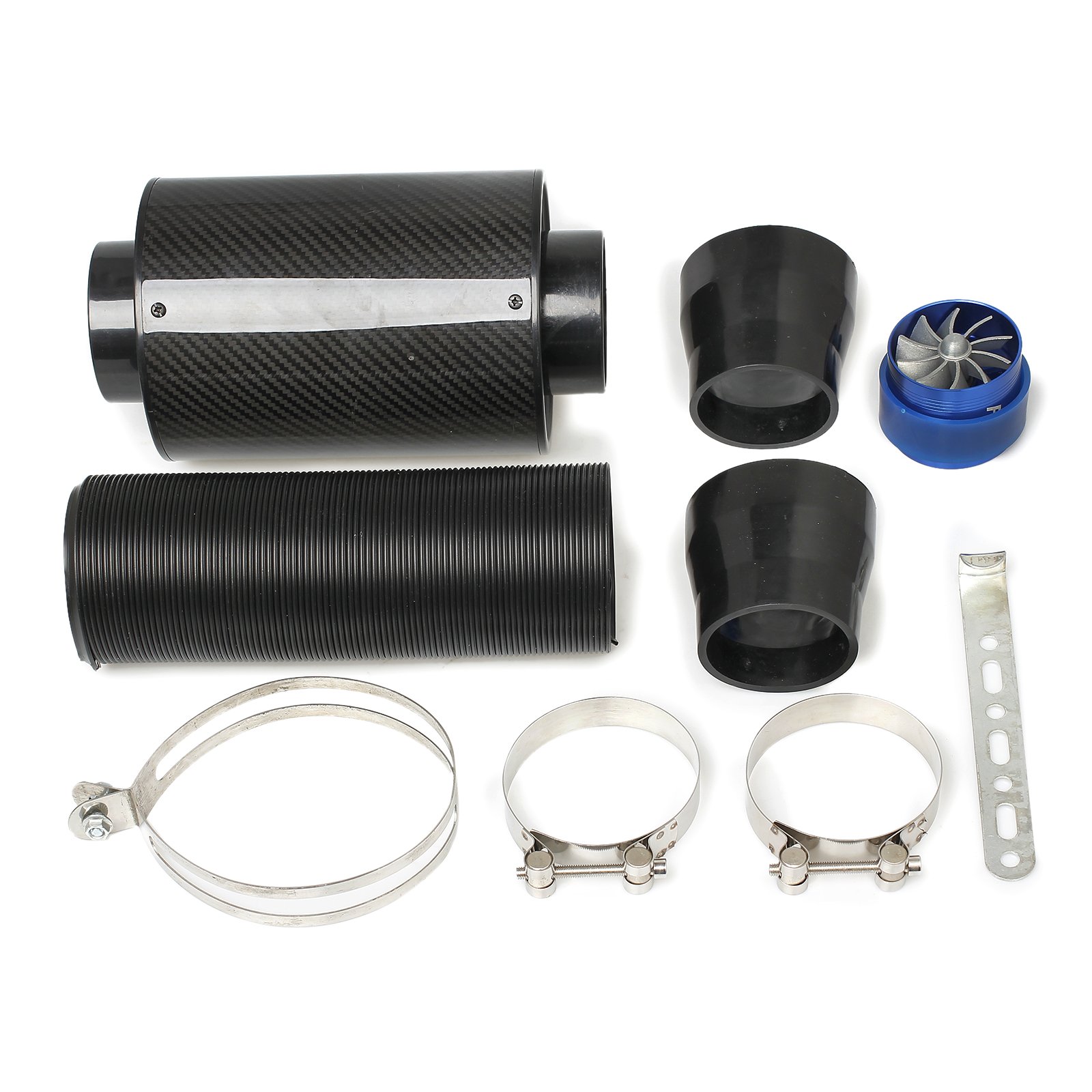 Justech 3" Innenfilter Luftzufuhr Filterbox Filtersystem Intake Air Filter Luftfilterkasten Luftfilterkasten Rubber Intake Flow Hose Pipe Kalter Luft Filter - Schwarz Justech 3" Innenfilter Luftzufuhr Filterbox Filtersystem Intake Air Filter Luftfilterkasten Luftfilterkasten Rubber Intake Flow Hose Pipe Kalter Luft Filter - Schwarz von Justech