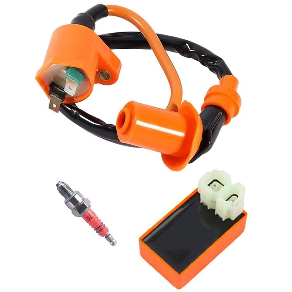 Juwaacoo Motorrad Modifikation Racing ZüNd Spule ZüNd Kerze CDI für GY6 GY6 50Cc 125Cc 150Cc 4-Takt Motor Roller Moped Juwaacoo Motorrad Modifikation Racing ZüNd Spule ZüNd Kerze CDI für GY6 GY6 50Cc 125Cc 150Cc 4-Takt Motor Roller Moped von Juwaacoo